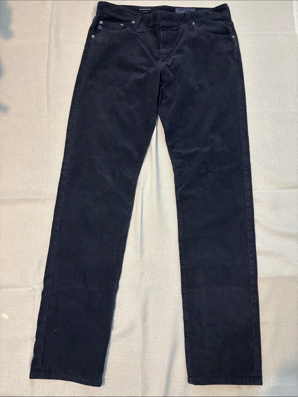 Ag Adriano Goldschmied Straight Jeans in Deep Navy